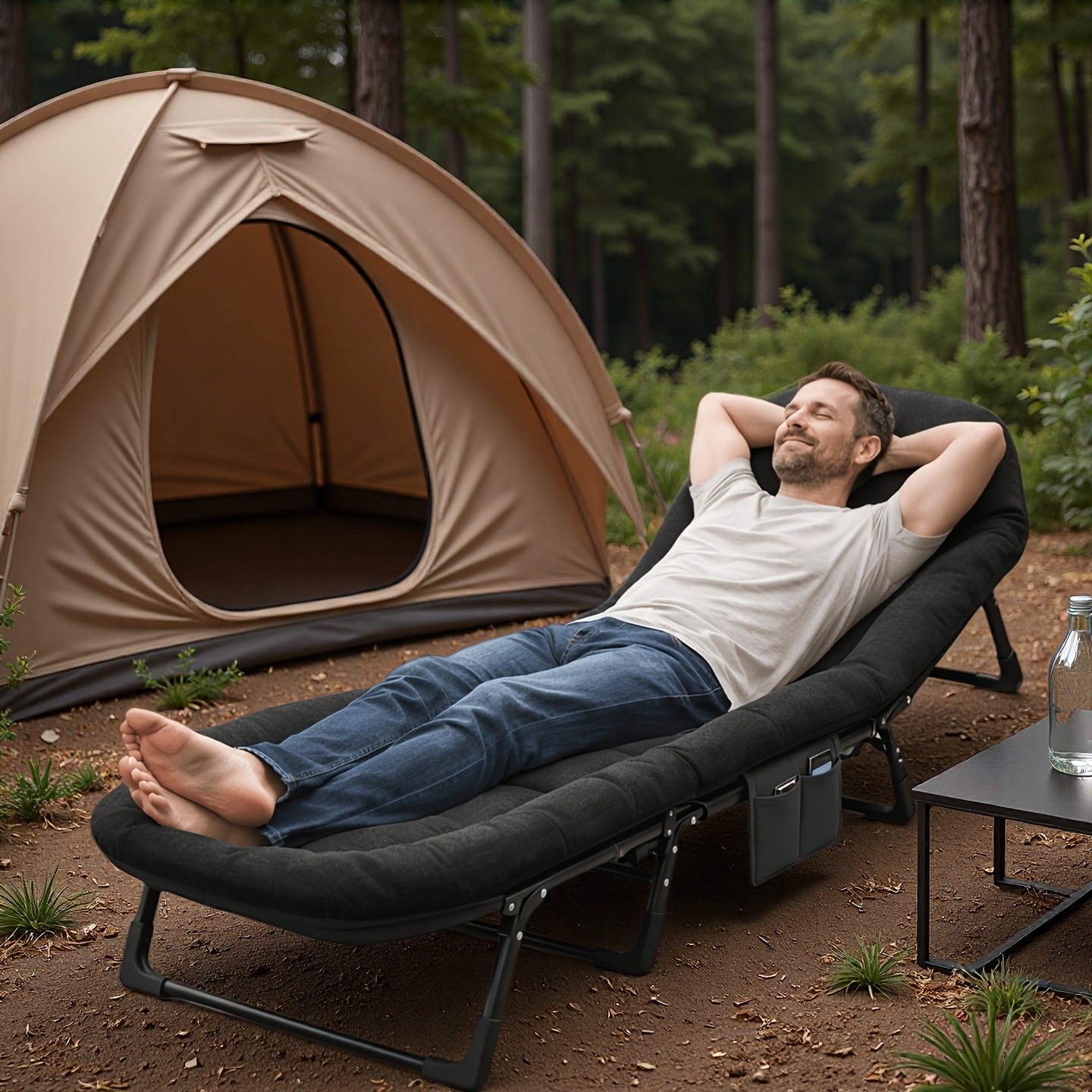 Portable Folding Camp Cot for  - Outdoor Camping Mattress ulasan dan harga