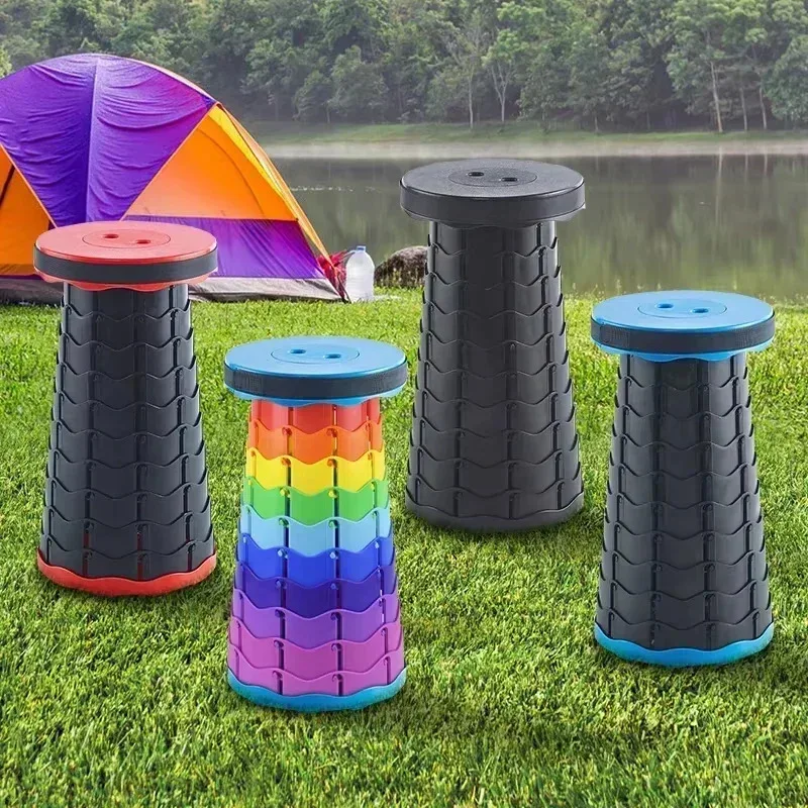 Portable Plastic Folding Teles - Outdoor Chair Camping ulasan dan harga