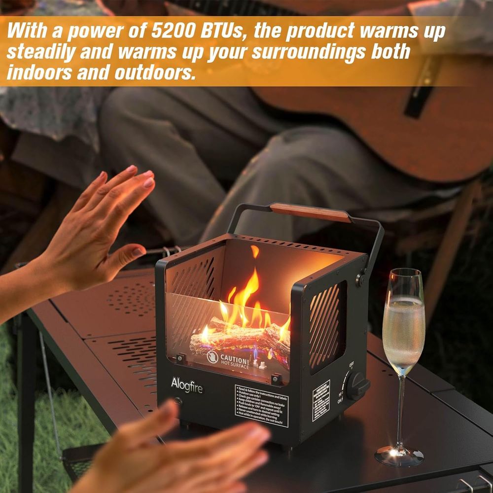 Portable 3-in-1 Gas Fire Pit,  - Outdoor Camping Gas Heater ulasan dan harga