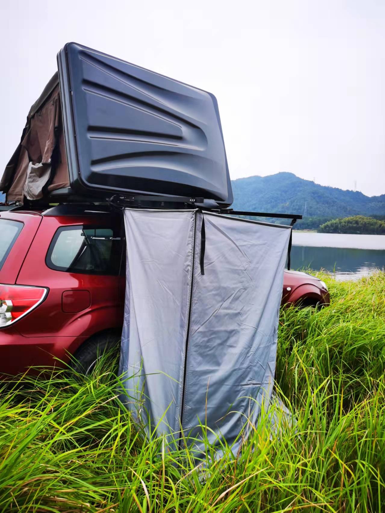Outdoor Roof Top Shower Toilet - Camping Tent ulasan dan harga