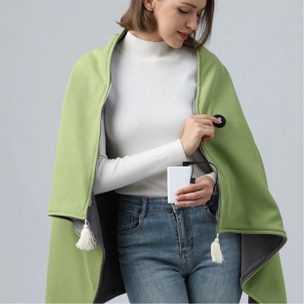 Portable Winter Shawl Blanket  - Outdoor Camping Heated Blanket ulasan dan harga