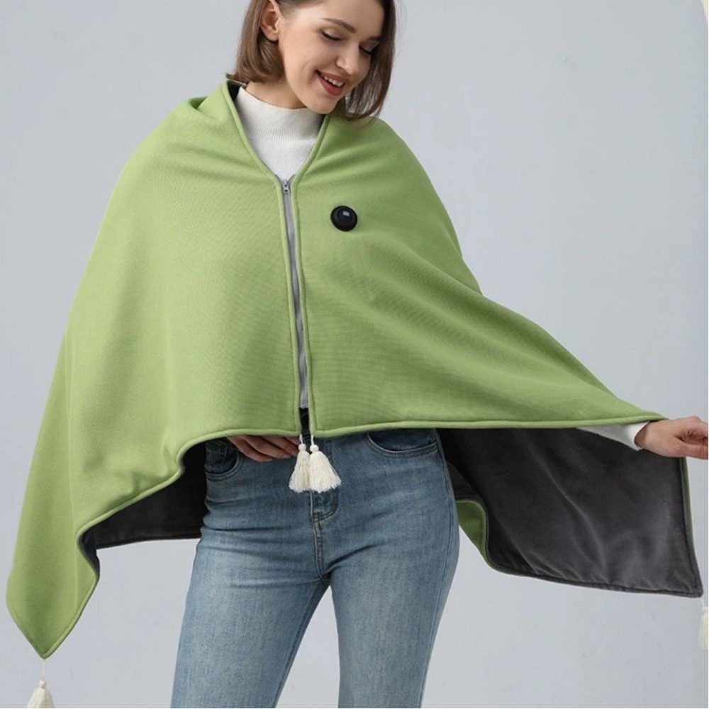 Portable Winter Shawl Blanket  - Outdoor Camping Heated Blanket ulasan dan harga